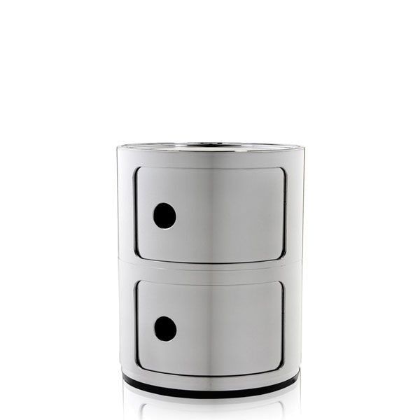 Kartell Componibili Kast Metallic 2 Comp Flinders