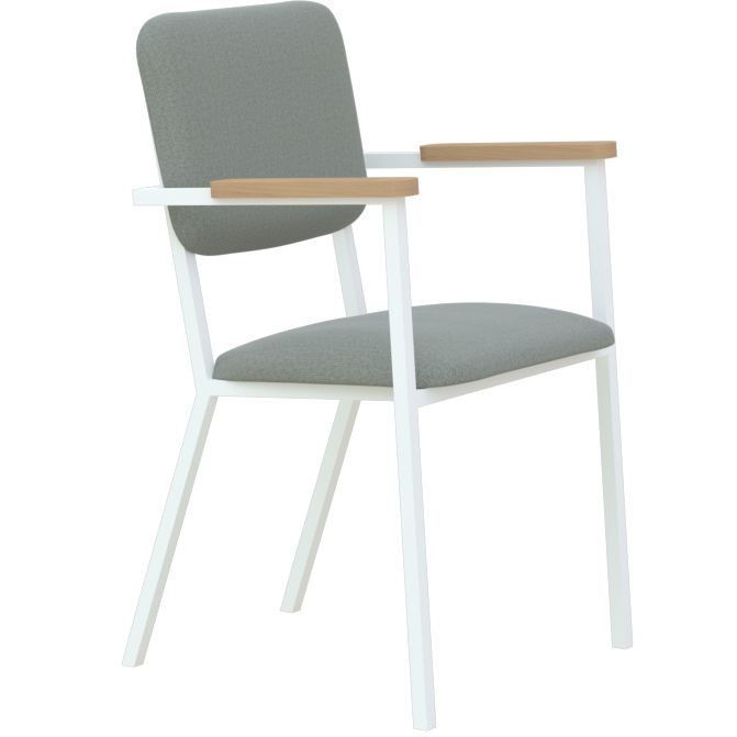 Studio HENK Co Armchair stoel met wit frame Flinders